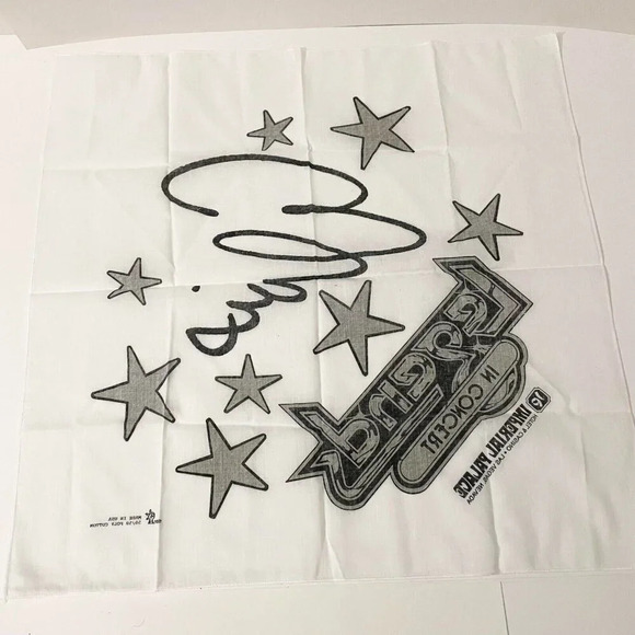 Vtg 1991 Elvis Presley Legends Concert Bandana Las Vegas Imperial Palace Flaws - Picture 2 of 16